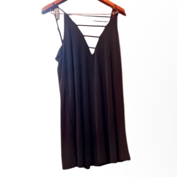 TOBI Silk Cocktail Dress Sz Small Black - Picture 5 of 6